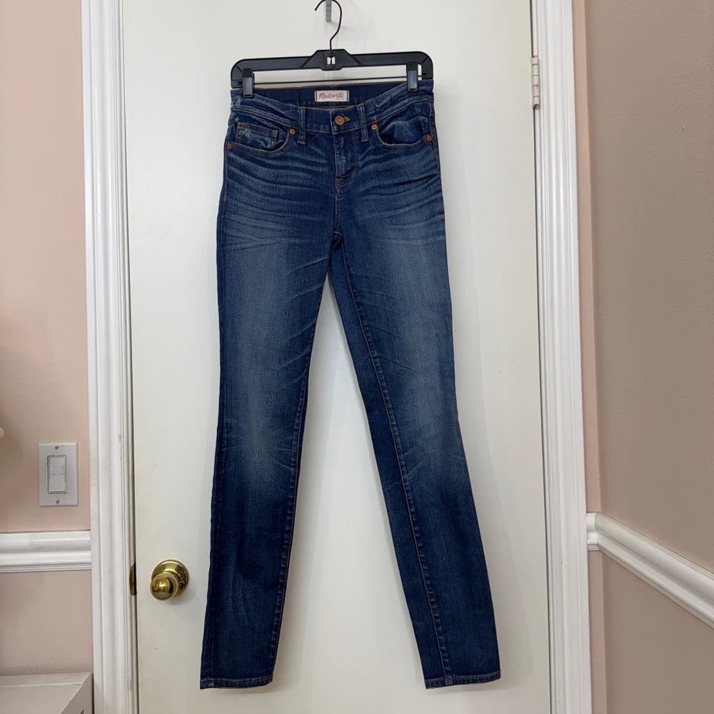 Madewell Women's Skinny Skinny jeans faded indigo Medium wash Mid Rise W26 L32